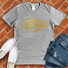 Load image into Gallery viewer, Welcome To Las Vegas Gold Tee