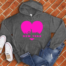 Load image into Gallery viewer, New York Heart Hoodie