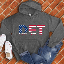 Load image into Gallery viewer, American Flag DET Hoodie
