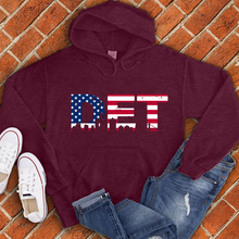 Load image into Gallery viewer, American Flag DET Hoodie
