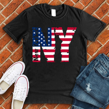 Load image into Gallery viewer, American Flag NY Tee