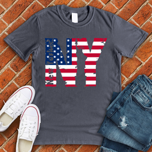 Load image into Gallery viewer, American Flag NY Tee