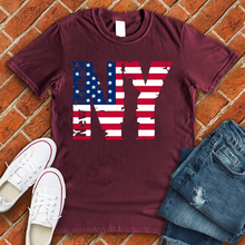 Load image into Gallery viewer, American Flag NY Tee