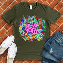 Load image into Gallery viewer, New York Animated City Tee