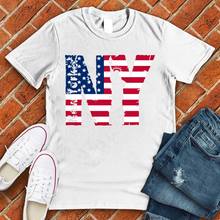 Load image into Gallery viewer, American Flag NY Tee