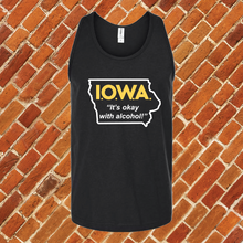 Load image into Gallery viewer, I.O.W.A. Its Okay With Alcohol Unisex Tank Top
