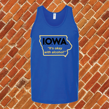 Load image into Gallery viewer, I.O.W.A. Its Okay With Alcohol Unisex Tank Top
