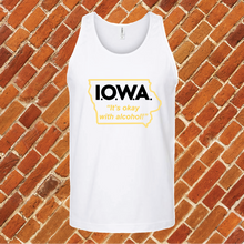Load image into Gallery viewer, I.O.W.A. Its Okay With Alcohol Unisex Tank Top
