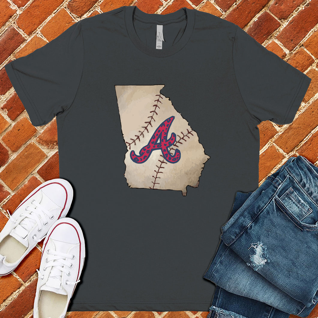 Georgia Baseball State Tee