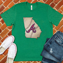 Load image into Gallery viewer, Georgia Baseball State Tee
