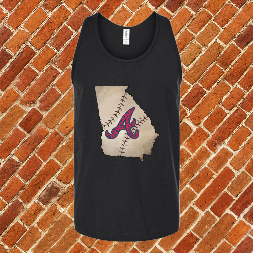 Georgia Baseball State Unisex Tank Top