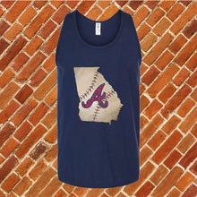 Load image into Gallery viewer, Georgia Baseball State Unisex Tank Top
