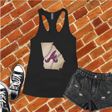 Load image into Gallery viewer, Georgia Baseball State Women&#39;s Tank Top

