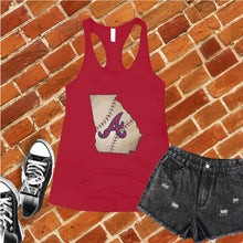 Load image into Gallery viewer, Georgia Baseball State Women&#39;s Tank Top
