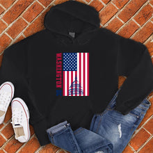 Load image into Gallery viewer, Washington DC American Flag Monument Hoodie
