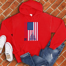 Load image into Gallery viewer, Washington DC American Flag Monument Hoodie
