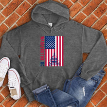 Load image into Gallery viewer, Washington DC American Flag Monument Hoodie
