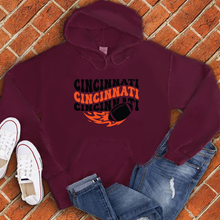 Load image into Gallery viewer, Groovy Cincinnati Football Hoodie
