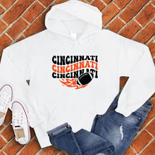 Load image into Gallery viewer, Groovy Cincinnati Football Hoodie
