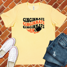 Load image into Gallery viewer, Groovy Cincinnati Football Tee
