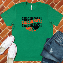 Load image into Gallery viewer, Groovy Cincinnati Football Tee

