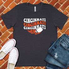 Load image into Gallery viewer, Groovy Cincinnati Football Tee
