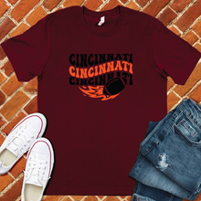 Load image into Gallery viewer, Groovy Cincinnati Football Tee
