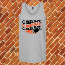 Load image into Gallery viewer, Groovy Cincinnati Football Unisex Tank Top
