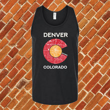 Load image into Gallery viewer, Denver District Map Unisex Tank Top
