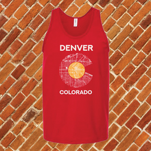 Load image into Gallery viewer, Denver District Map Unisex Tank Top
