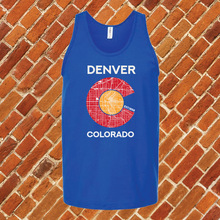 Load image into Gallery viewer, Denver District Map Unisex Tank Top
