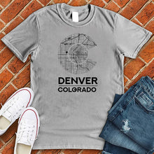 Load image into Gallery viewer, Denver Colorado Flag Map Tee
