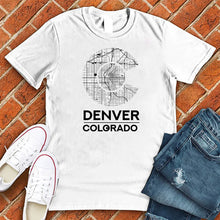 Load image into Gallery viewer, Denver Colorado Flag Map Tee
