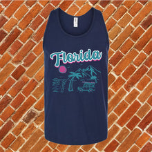 Load image into Gallery viewer, Florida Surf club sunset  Unisex Tank Top
