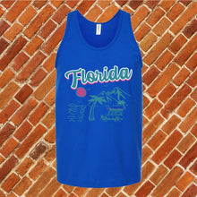 Load image into Gallery viewer, Florida Surf club sunset  Unisex Tank Top
