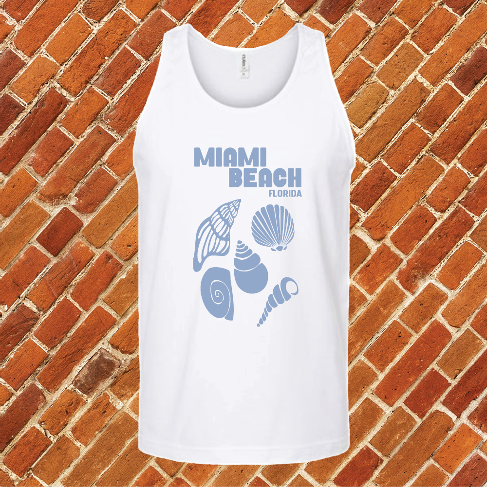 Miami Beach Shell Unisex Tank Top