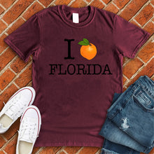 Load image into Gallery viewer, I Orange Florida Tee
