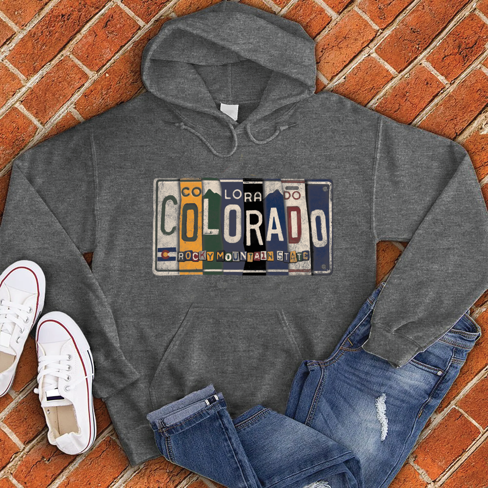 Colorado License Plate Hoodie