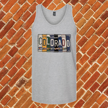 Load image into Gallery viewer, Colorado License Plate Unisex Tank Top
