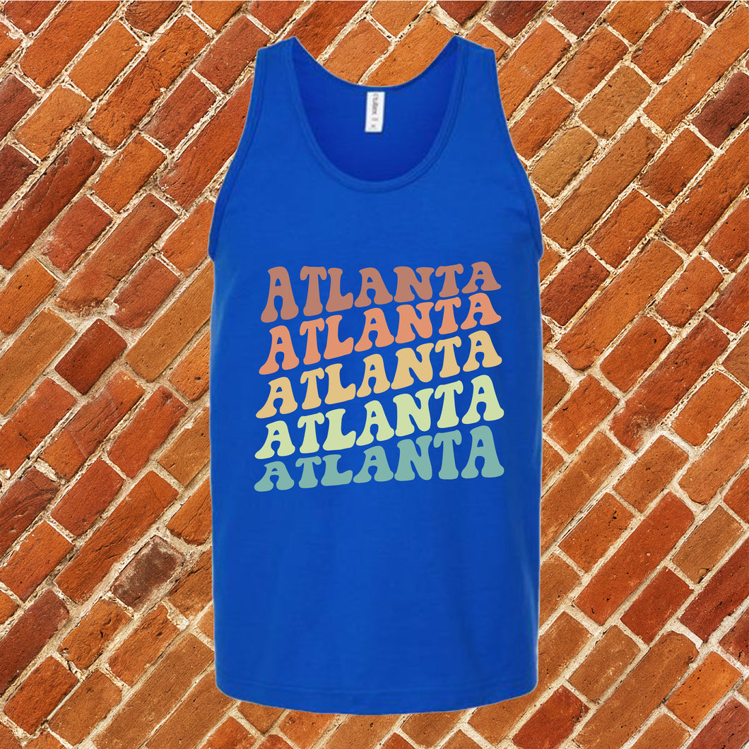 Atlanta Pastel Repeat Unisex Tank Top