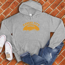 Load image into Gallery viewer, Vintage Kansas City Football Skyline Hoodie
