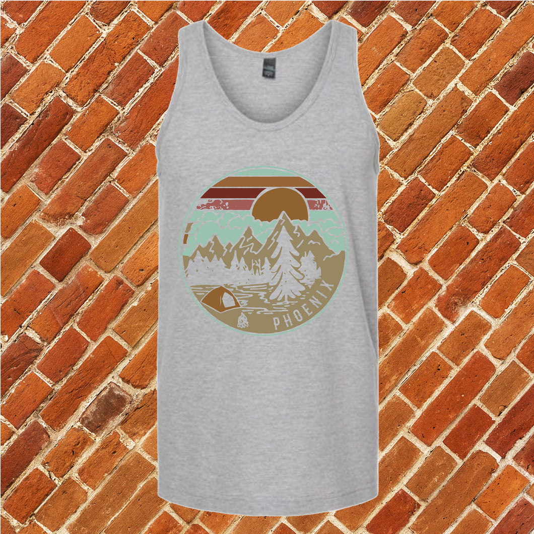 Phoenix mountains circle Unisex Tank Top