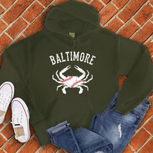 Load image into Gallery viewer, Baltimore Crab Baseball Hoodie
