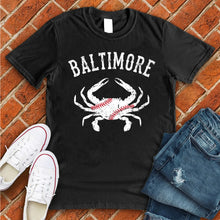 Load image into Gallery viewer, Baltimore Crab Baseball Tee
