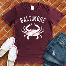 Load image into Gallery viewer, Baltimore Crab Baseball Tee
