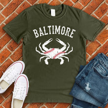 Load image into Gallery viewer, Baltimore Crab Baseball Tee
