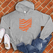 Load image into Gallery viewer, Tiger Stripe Ohio Hoodie
