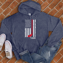 Load image into Gallery viewer, Florida Hockey Flag Hoodie
