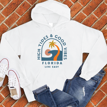 Load image into Gallery viewer, High Tides &amp; Good Vibes Hoodie
