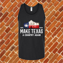 Load image into Gallery viewer, Make Texas A Country Again Unisex Tank Top
